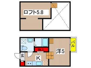 ノワールぺルルワカマツの物件間取画像